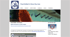Desktop Screenshot of floydsoftball.com